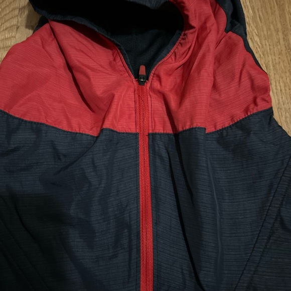 Nike 1/4 Zip Windbreaker Pullover Size Medium Gray/Red - Picture 13 of 13